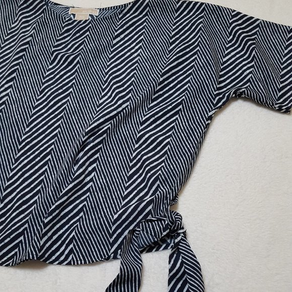 MICHAEL KORS Blue Top Blouse, Size M - Picture 12 of 15